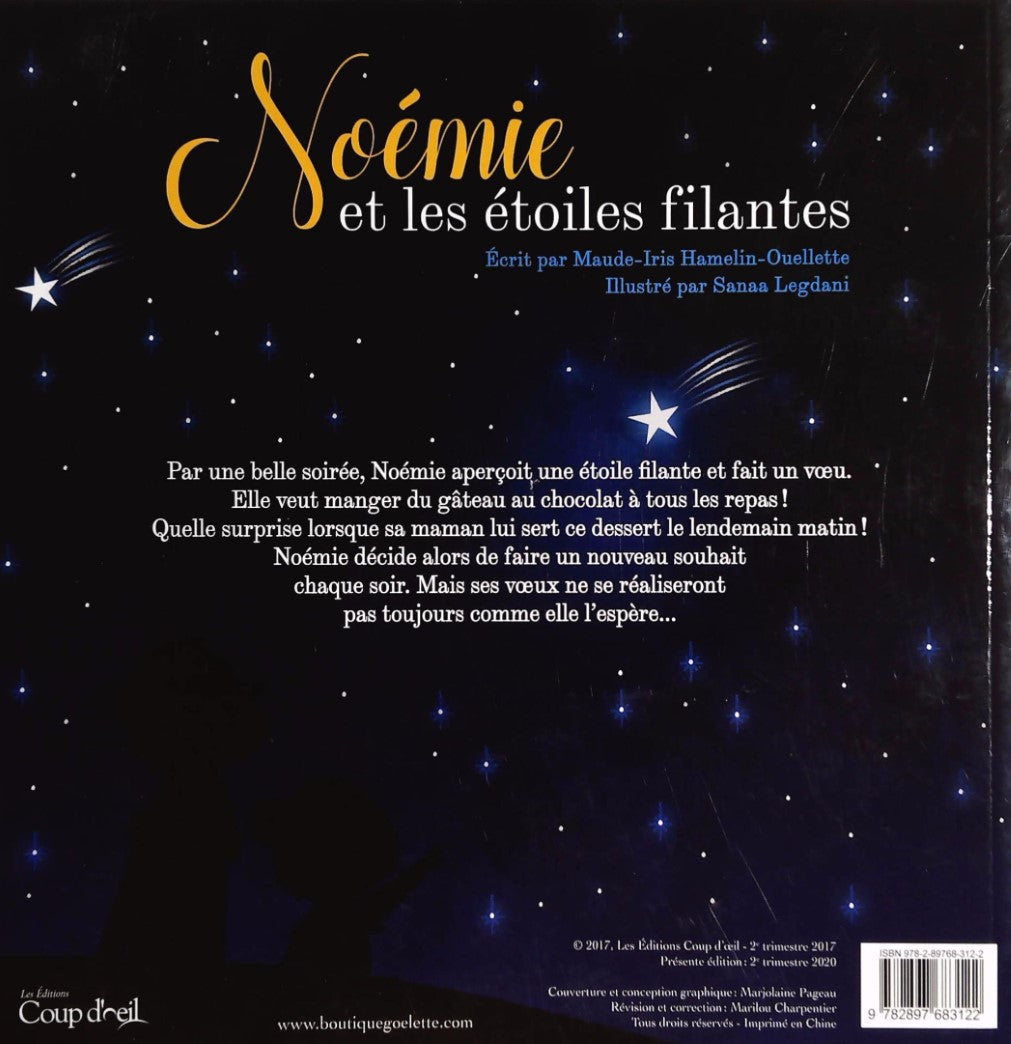 Livre Noémie et les étoiles filantes - Maude-Iris Hamelin-Ouellette (Livre d'occasion) - ISBN 289...