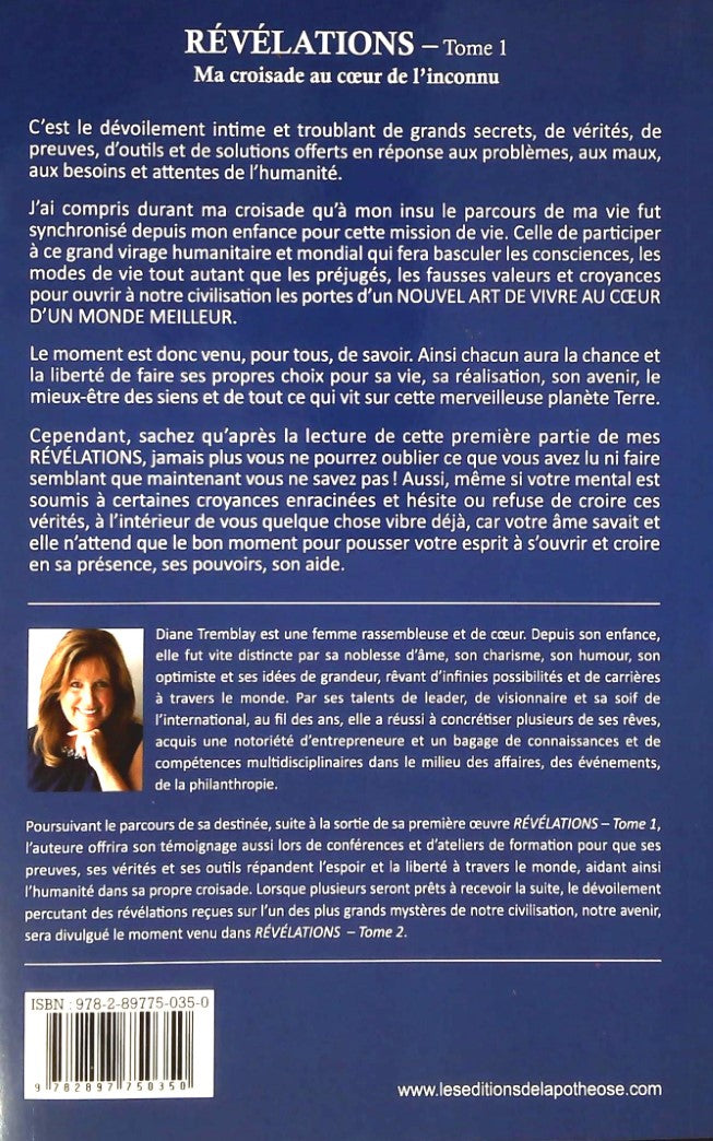 Livre Ma croisade au coeur de l'inconnu : Un témoignage de vérités et de preuves pour éclairer vo...