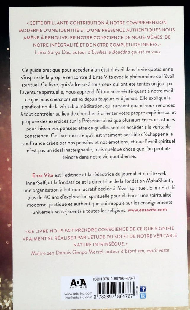 Livre Présence de l'instant: Comment laisser la méditation naturelle se produire - Lama Surya Das...
