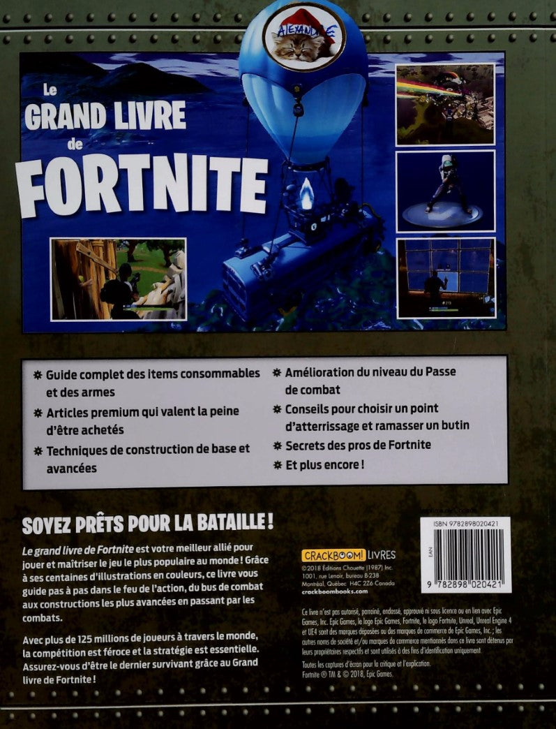 Livre Le grand livre de Fortnite - Collectif (Livre d'occasion) - ISBN 2898020427