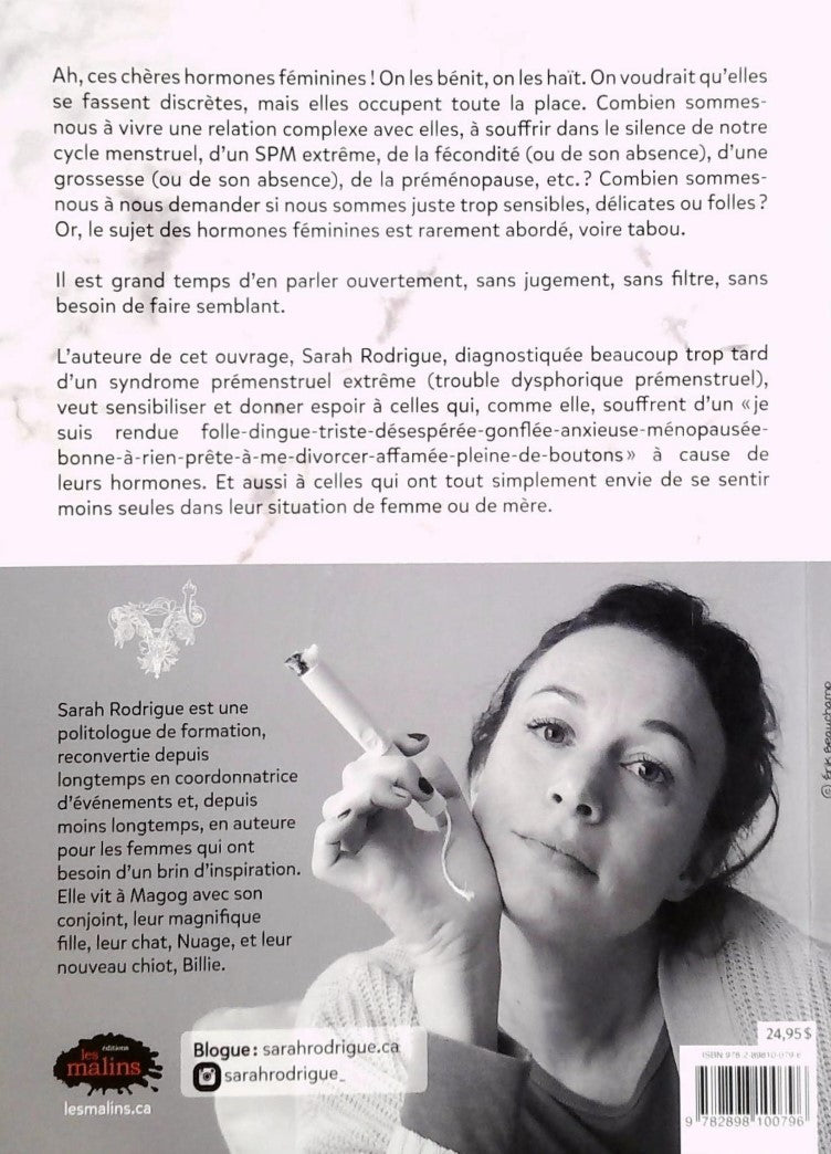 Livre Maudites hormones - Sarah Rodrigue (Livre d'occasion) - ISBN 289810079X