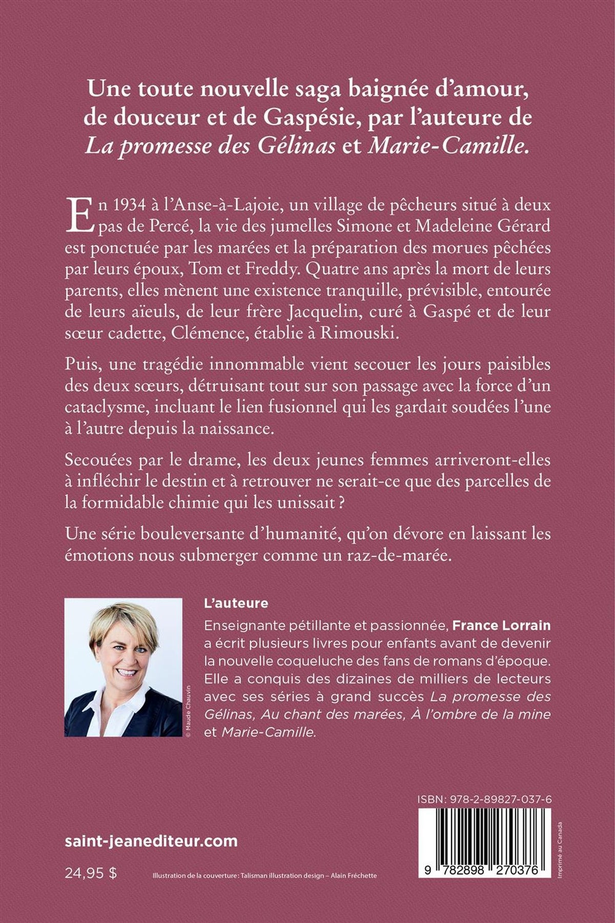 Livre L'Anse-à-Lajoie # 1 : Madeleine (France Lorrain) (Livre d'occasion) - ISBN 2898270377