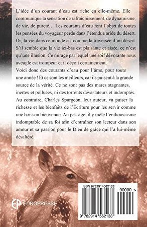 Livre Courants d'eau pour mon âme : Méditations quotidiennes - Charles Spurgeon (Livre d'occasion...