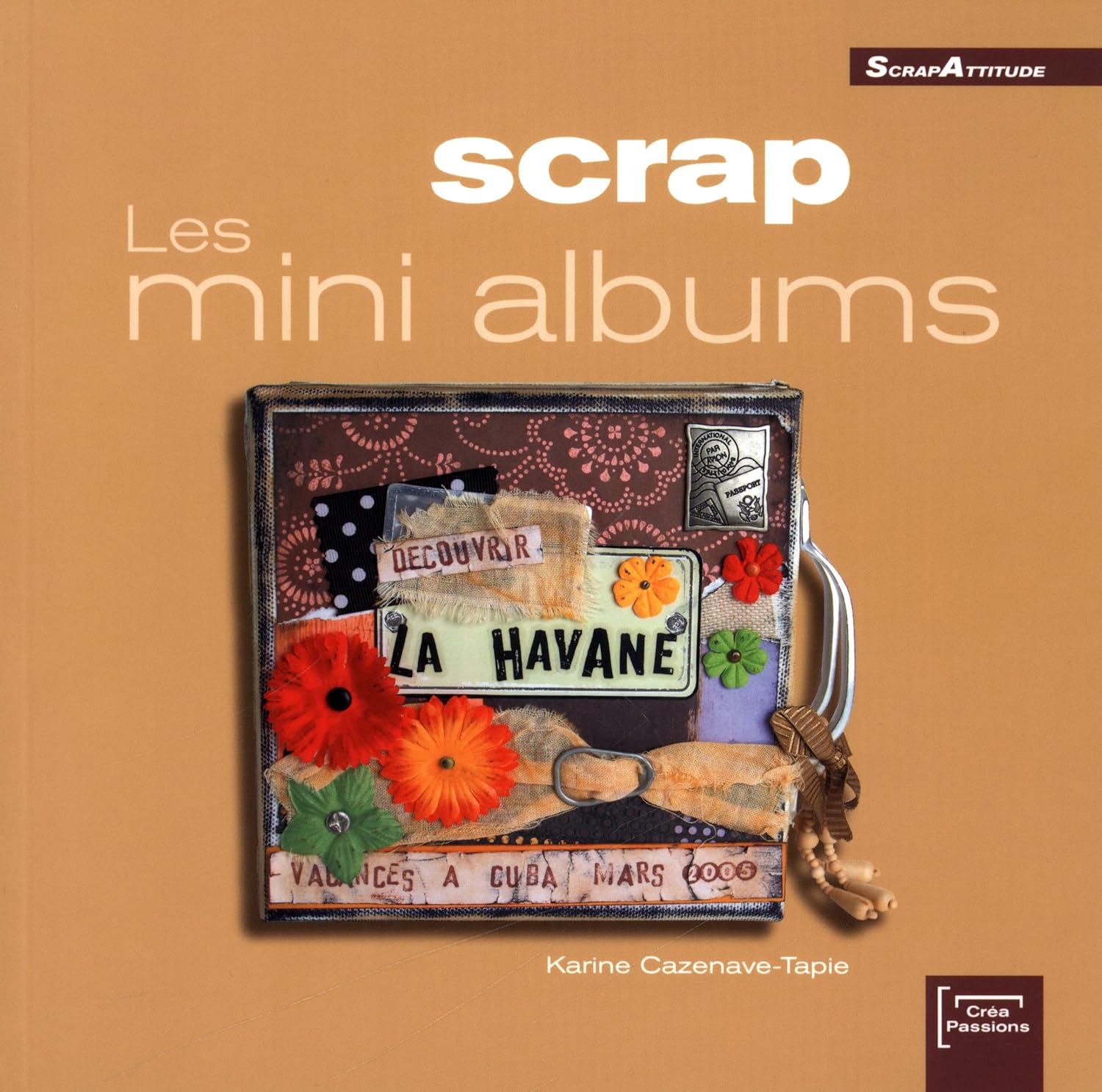 Livre Scrap : Les mini albums - Karine Cazenave-Tapie (Livre d'occasion)