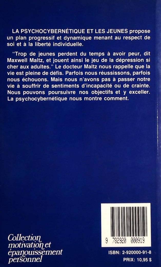 Livre La psychocybernétique et les jeunes (Maxwell Maltz) (Livre d'occasion) - ISBN 2920000918