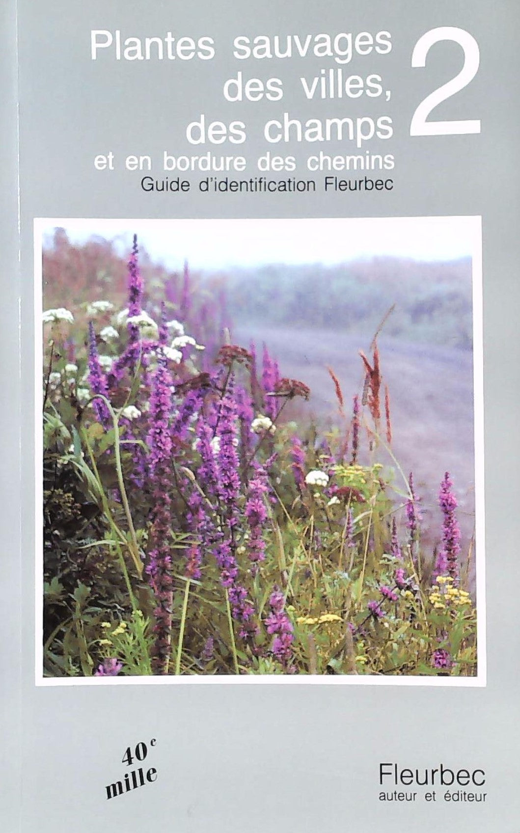 Livre Guide d'identification Fleurbec # 2 : Plantes sauvages des villes des champs et en botdure...