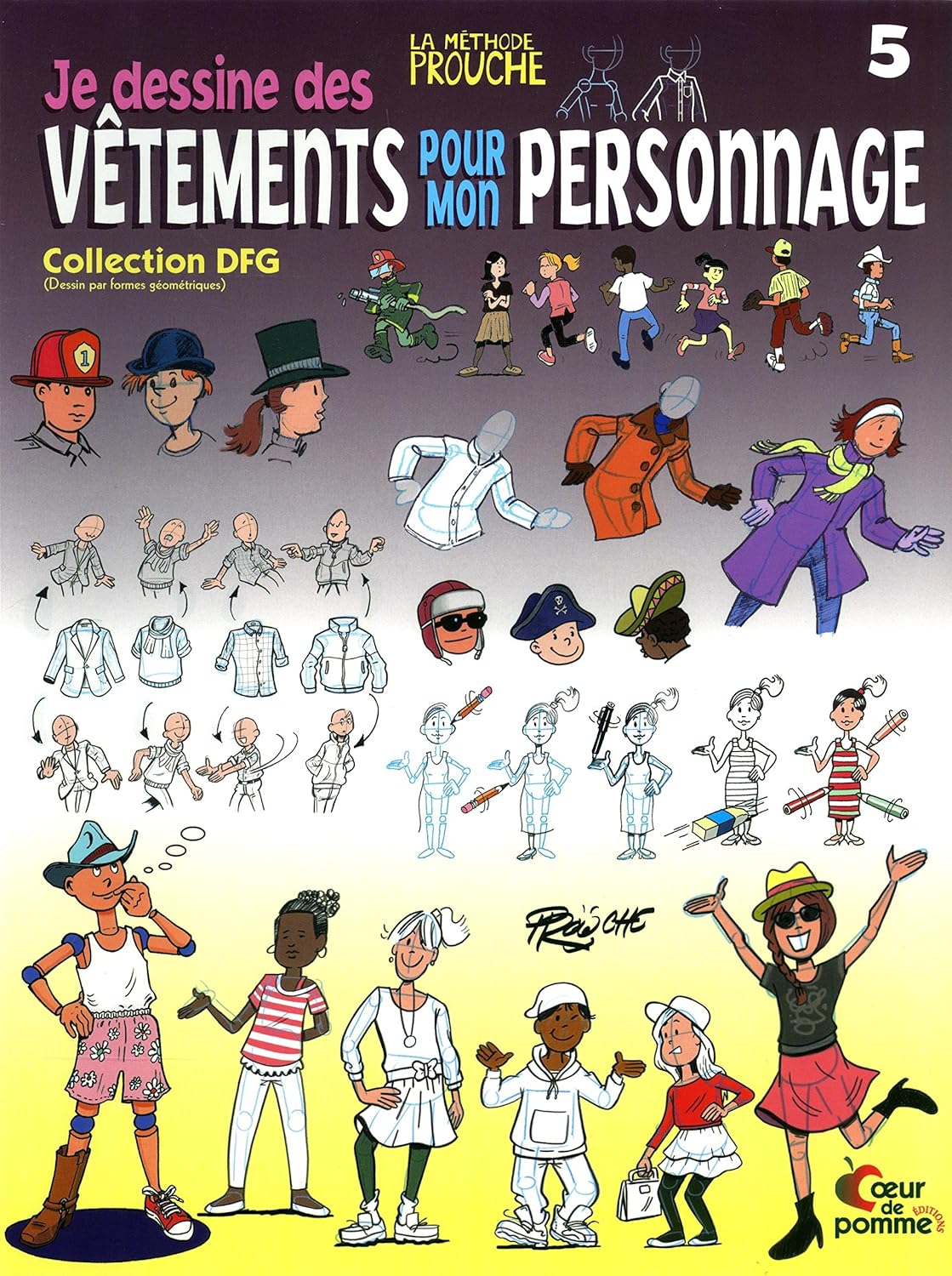 Livre Je dessine des vêtements pour mon personnage - Prouche (Livre d'occasion)