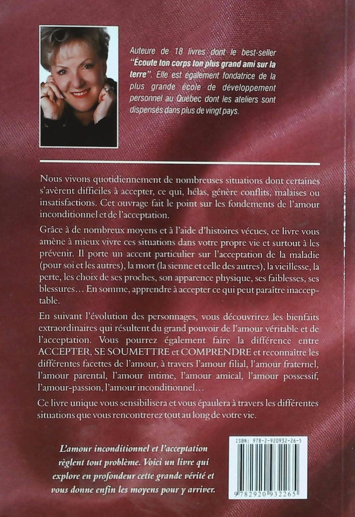Livre Amour Amour Amour : La puissance de l'acceptation (Lise Bourbeau) (Livre d'occasion) -...