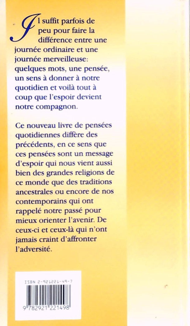 Nourriture spirituelle : Les 365 pensées du bonheur
