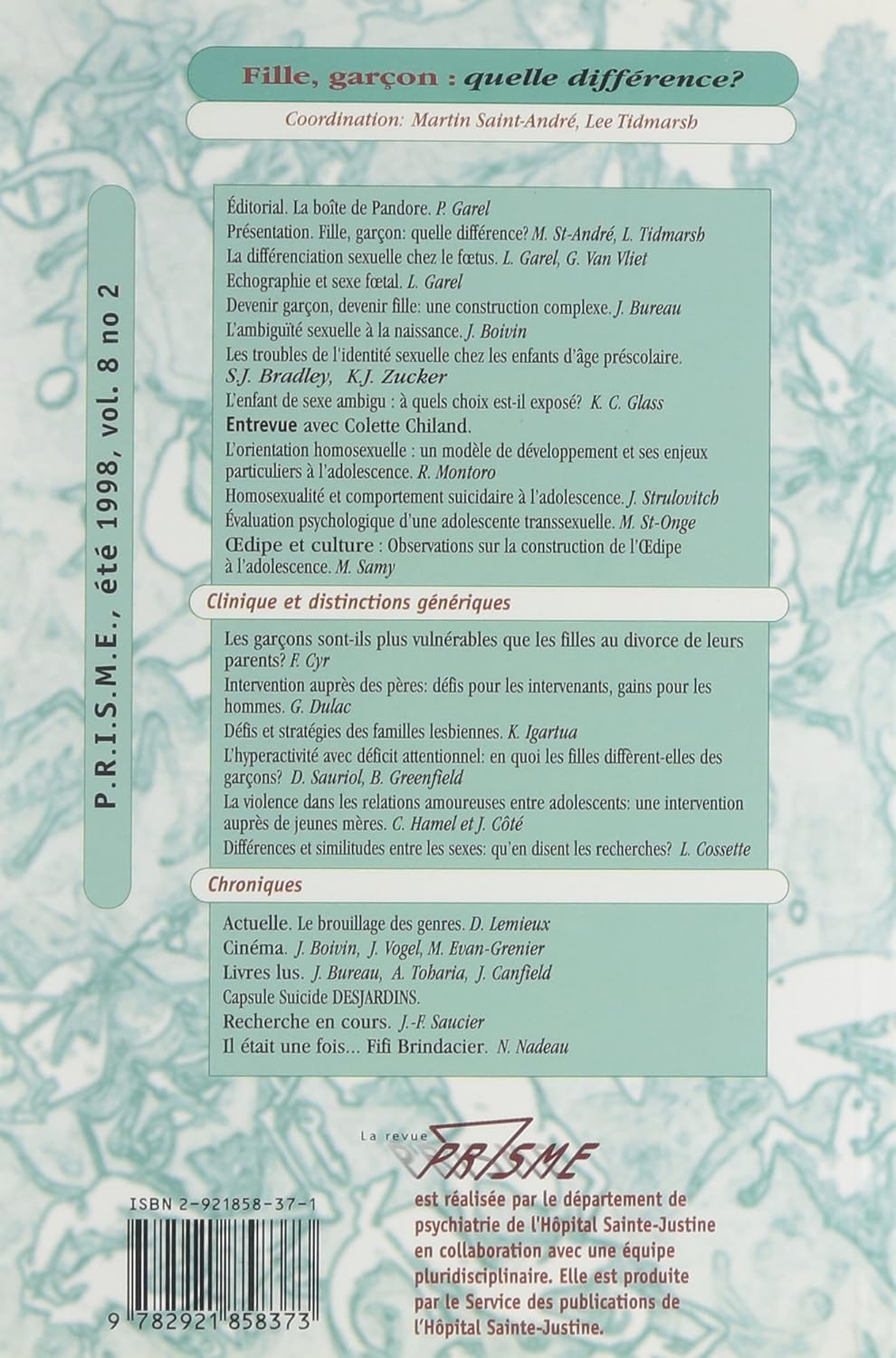 Livre Fille, garçon : Quelle différence? - Collectif (Livre d'occasion) - ISBN 2921858371