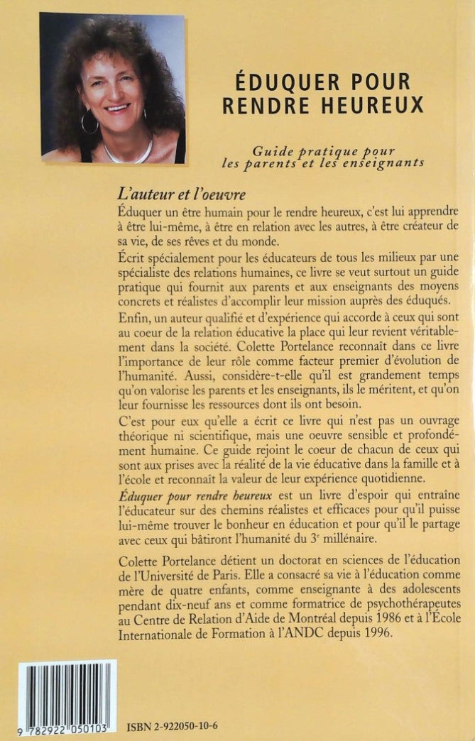 Éduquer pour rendre heureux (Colette Portelance)