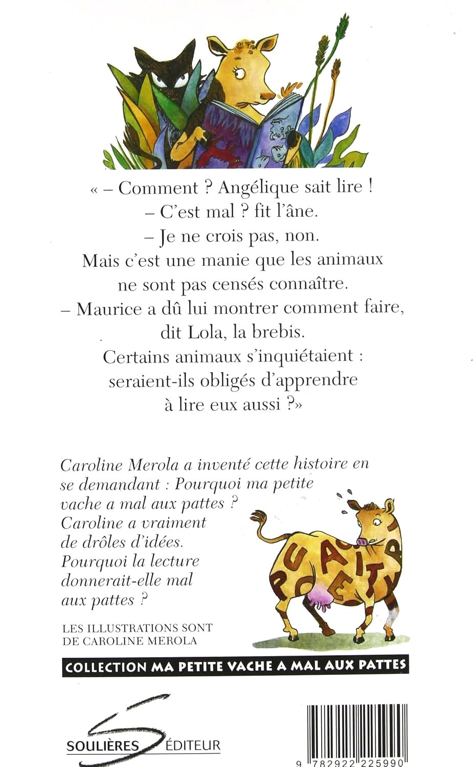 Livre La vache qui lit - Caroline Merola (Livre d'occasion) - ISBN 2922225992