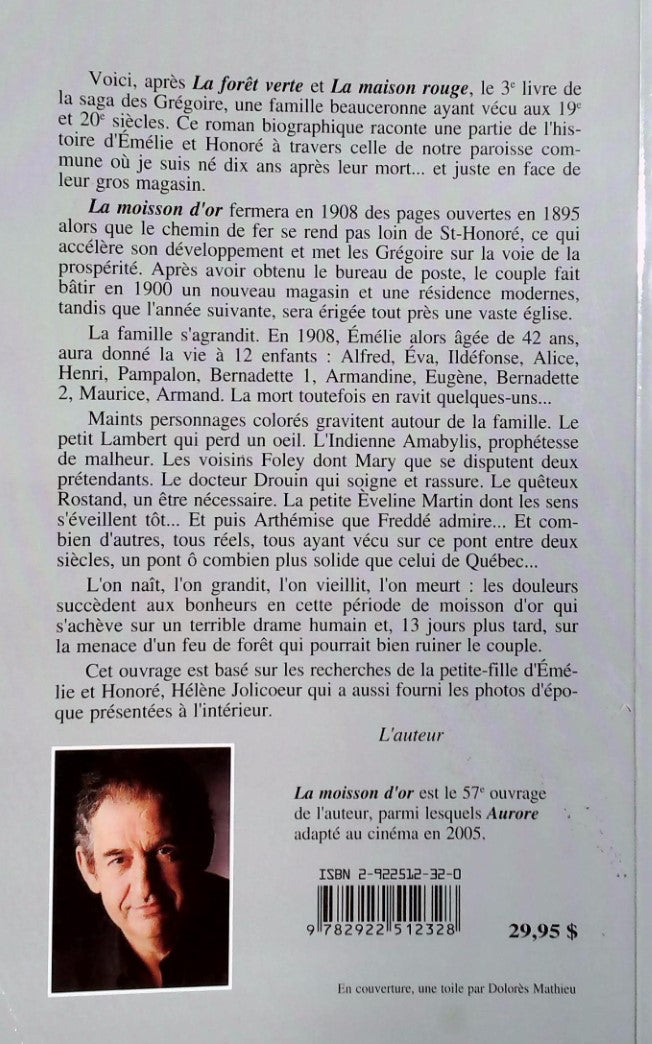 Livre La Saga des Grégoire # 3 : La Moisson D'or (André Mathieu) (Livre d'occasion) - ISBN...