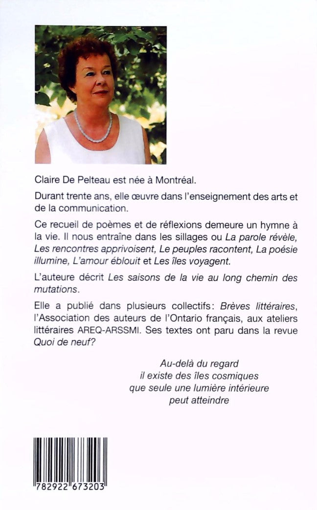 Livre Au-delà du regard - Claire De Pelteau (Livre neuf)