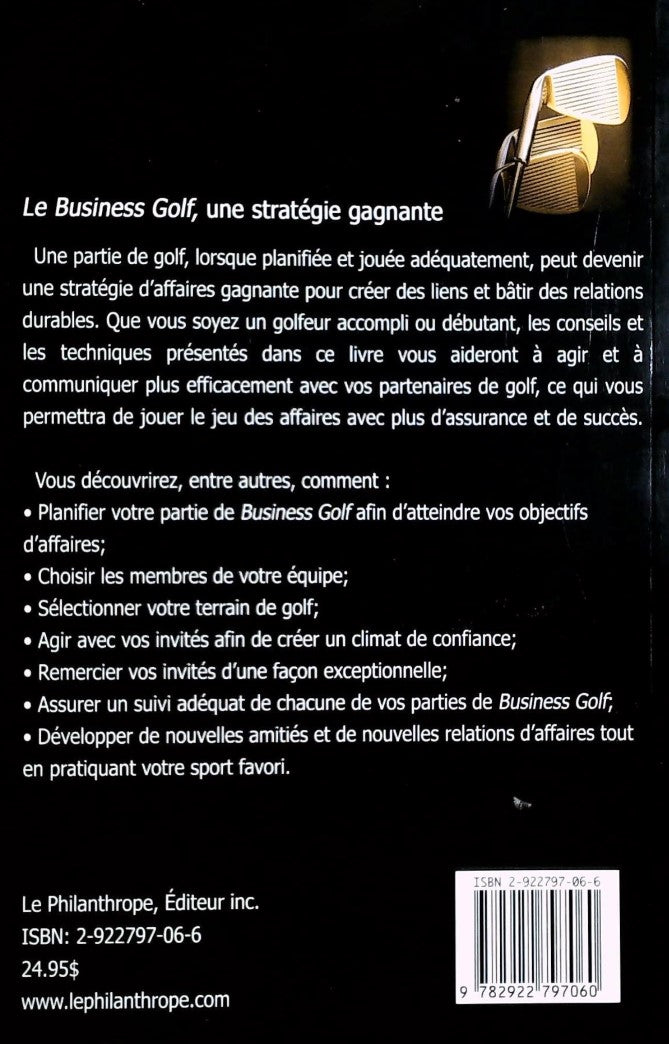 Livre Le Business Golf : Une stratégie gagnante - Pat Summerall (Livre d'occasion) - ISBN 2922797066