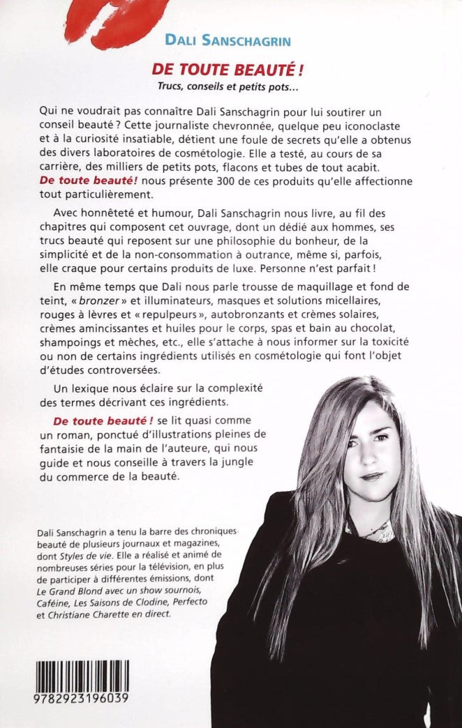 Livre De toute beauté! - Dali Sanschagrin (Livre d'occasion) - ISBN 2923196031