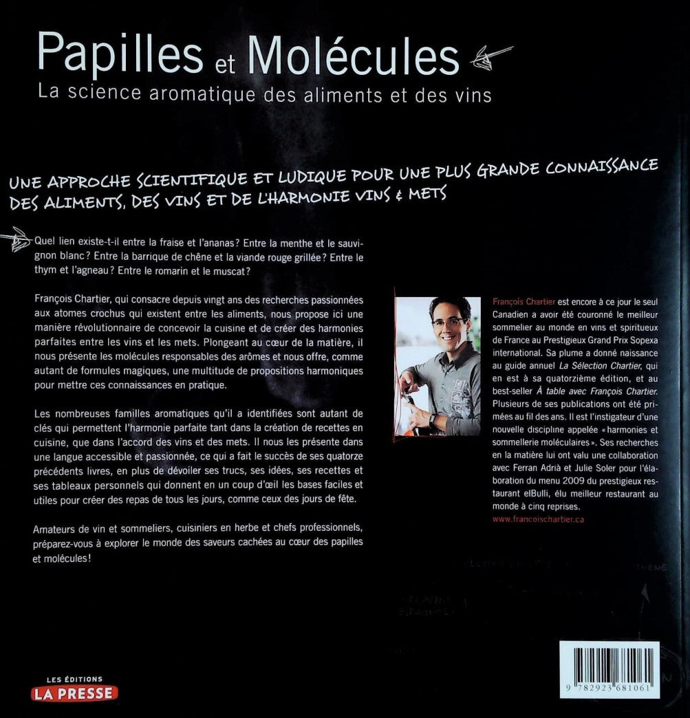 Livre Papilles et molécules : La science aromartique des aliments et des vins - François Chartier...