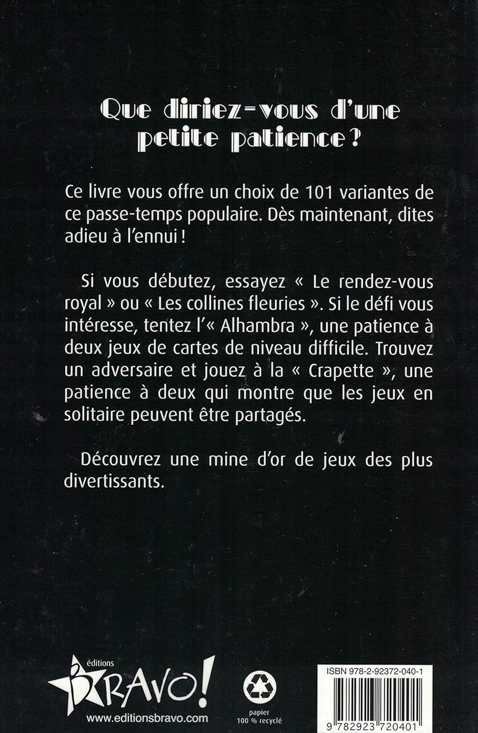 101 Jeux de patience (Francesca Parodi)