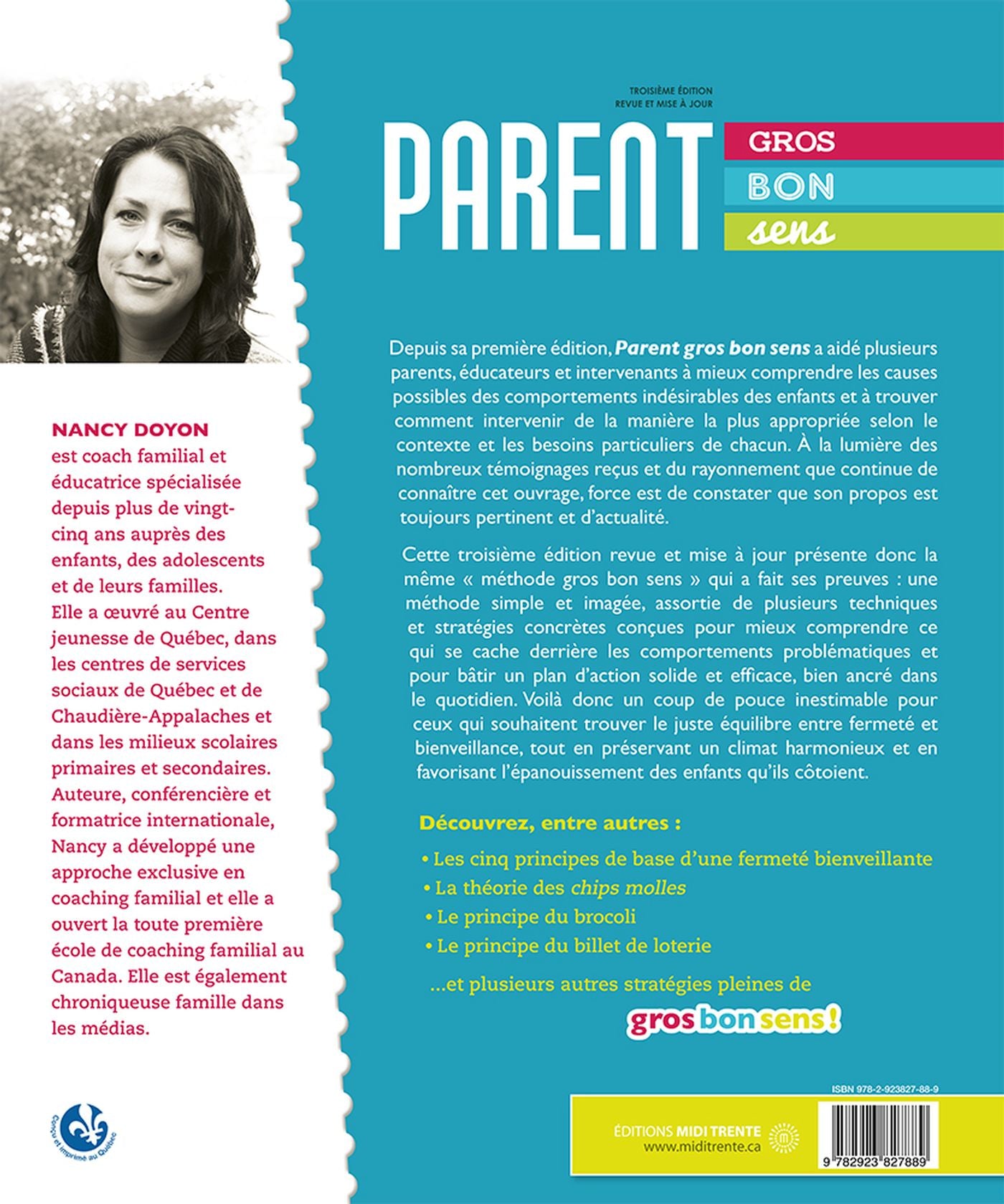 Livre Parent gros bon sens (3e édition) (Nancy Doyon) (Livre d'occasion) - ISBN 2923827880