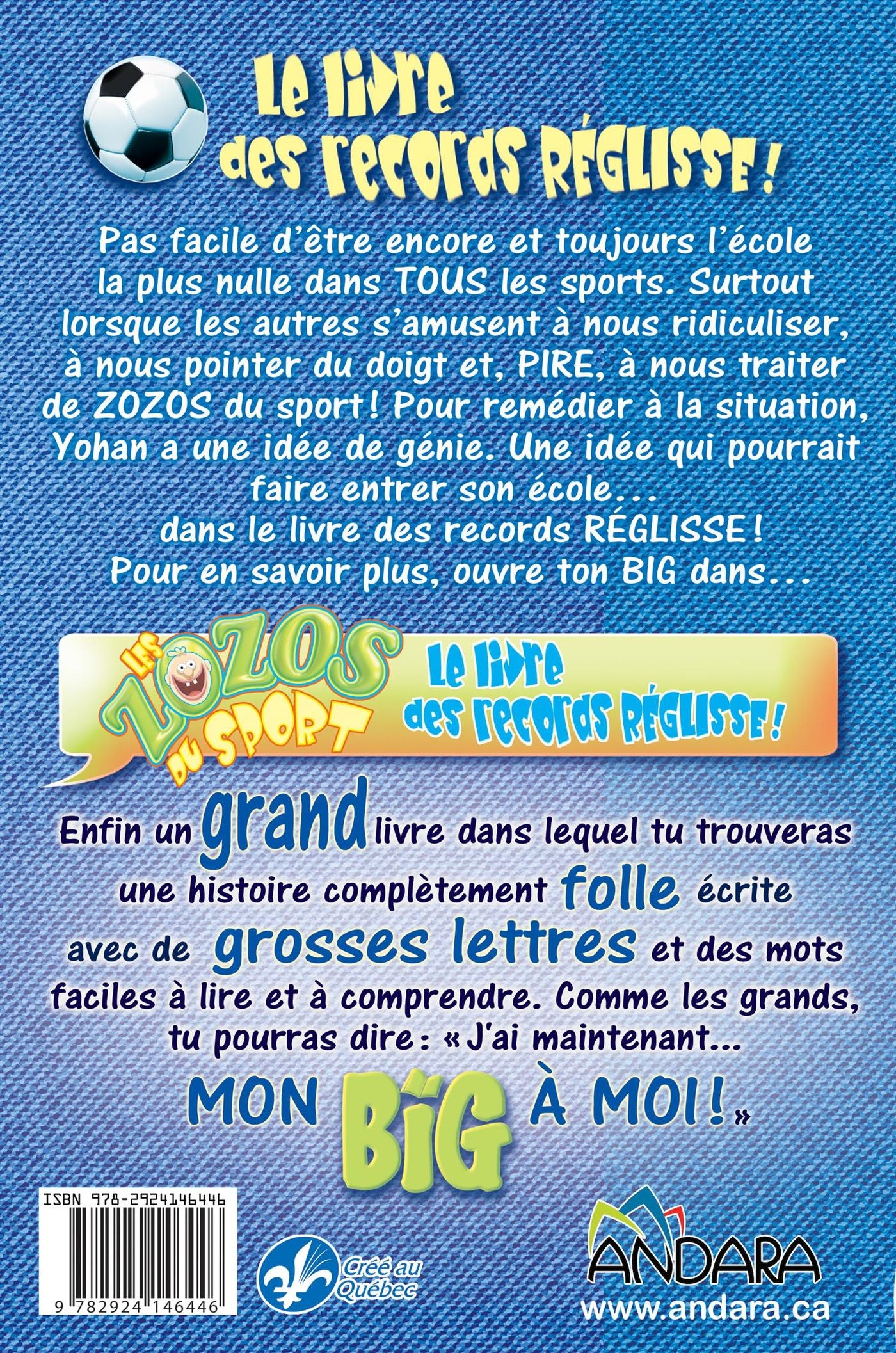 Mon BIG à moi : Les zozos du sport (Marilou Addison)