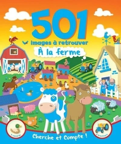 Livre 501 Images à retrouver à la ferme (Livre d'occasion) - ISBN 292427270X