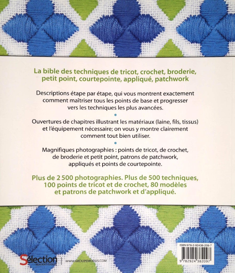 Livre Travaux d'aiguilles: Broderie - Tricot - Patchwork - Crochet - Appliqué - Petit point - Mag...
