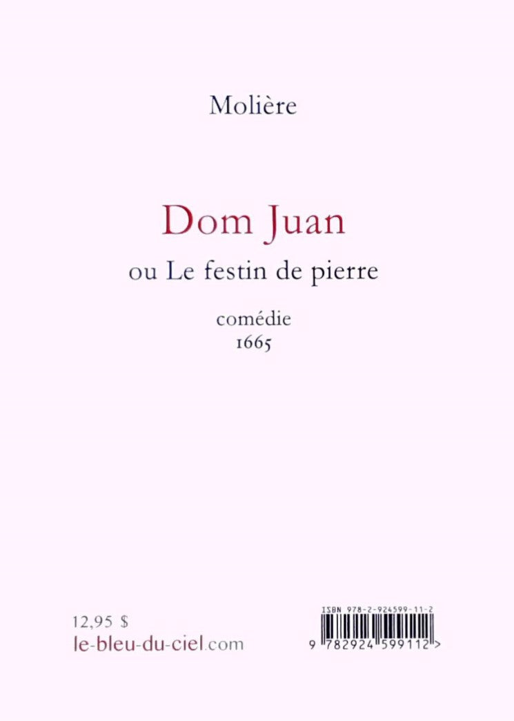 Livre Dom Juan - Molière (Livre d'occasion)