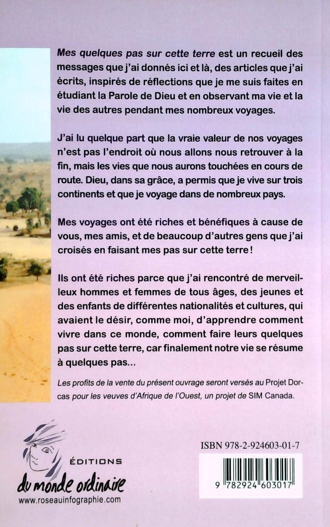 Livre Mes quelques pas sur cette terre - Soula Isch (Livre neuf)