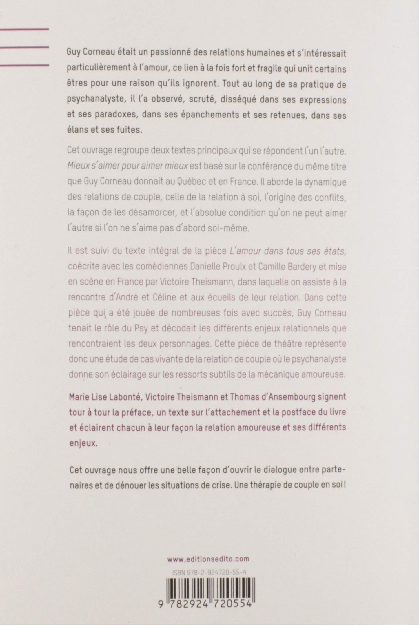 Mieux s'aimer pour aimer mieux (Guy Corneau)