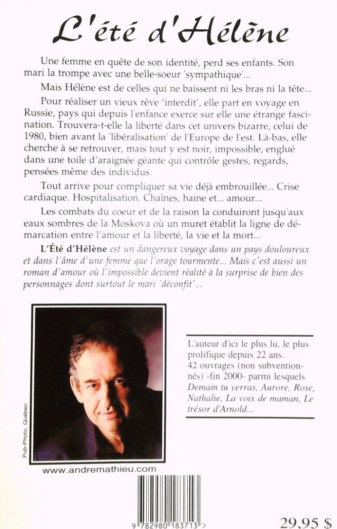 Livre L'été d'Hélène - André Mathieu (Livre d'occasion) - ISBN 2980183717