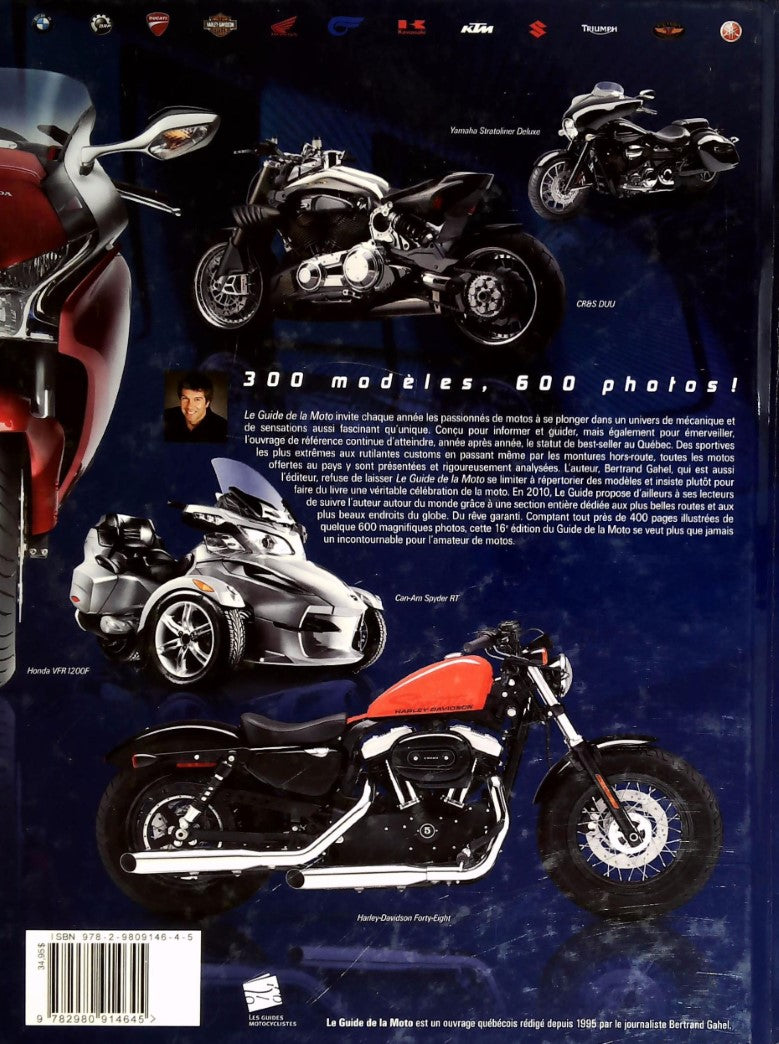 Livre Le guide de la moto 2010 (Bertrand Gahel) (Livre d'occasion) - ISBN 2980914649