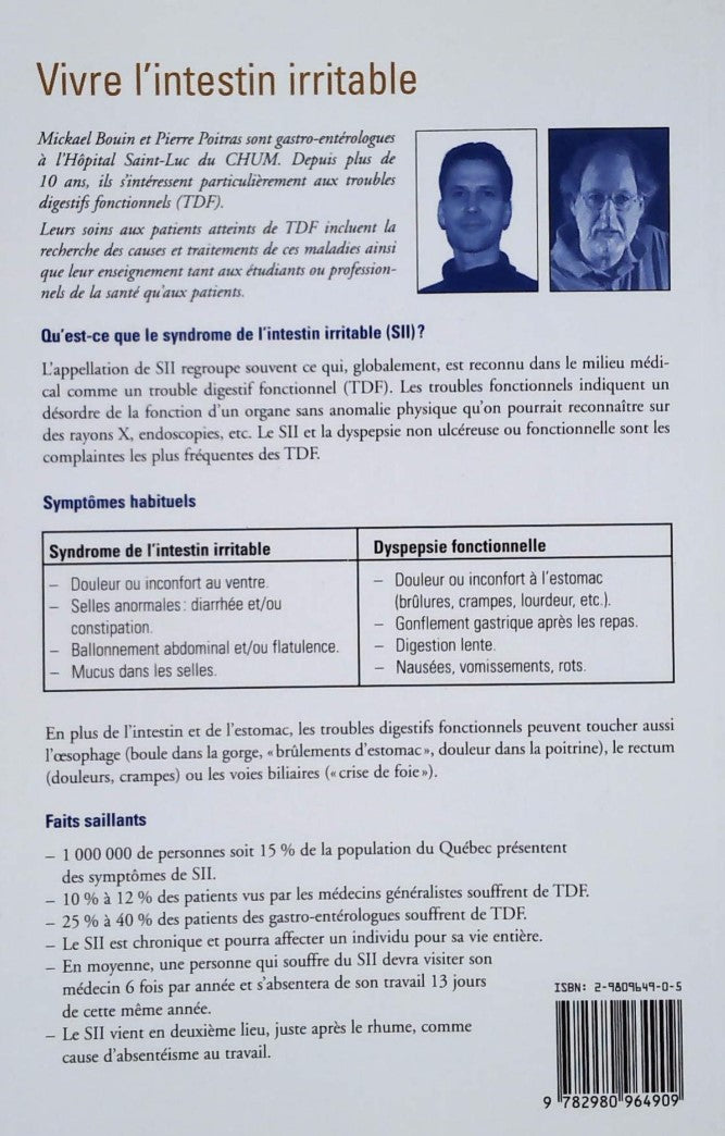 Vivre l'intestin irritable (Pierre Poitras)
