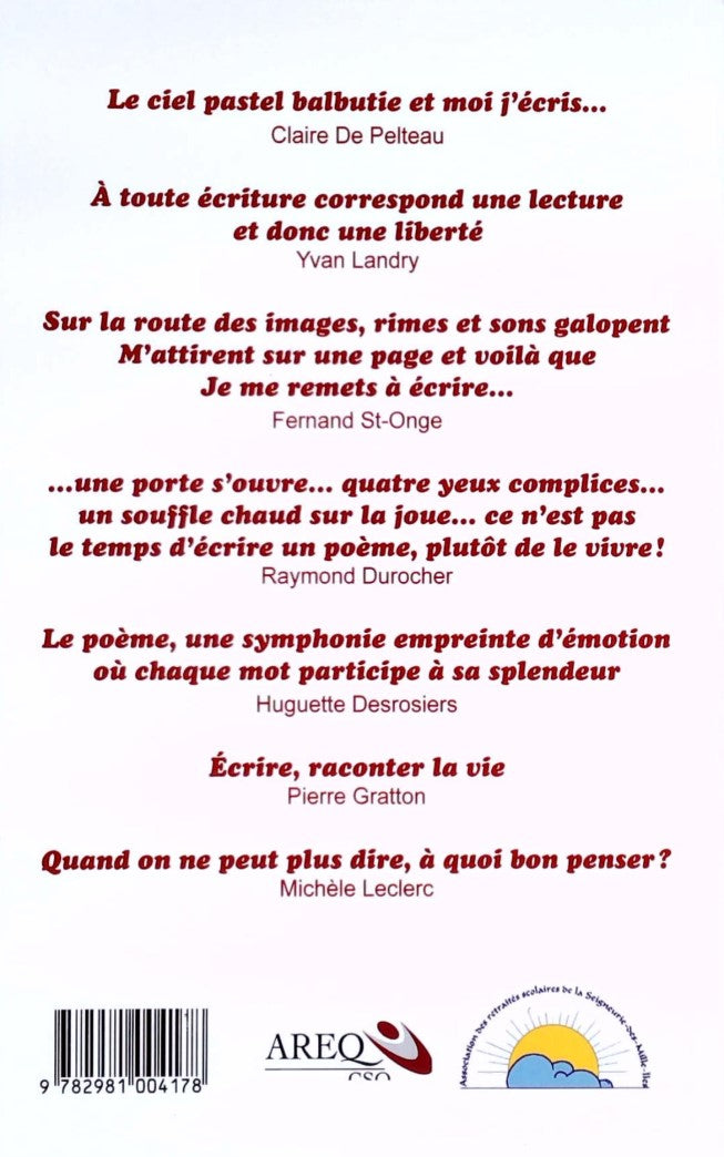 Vivace : Douzième recueil de textes Automne 2015