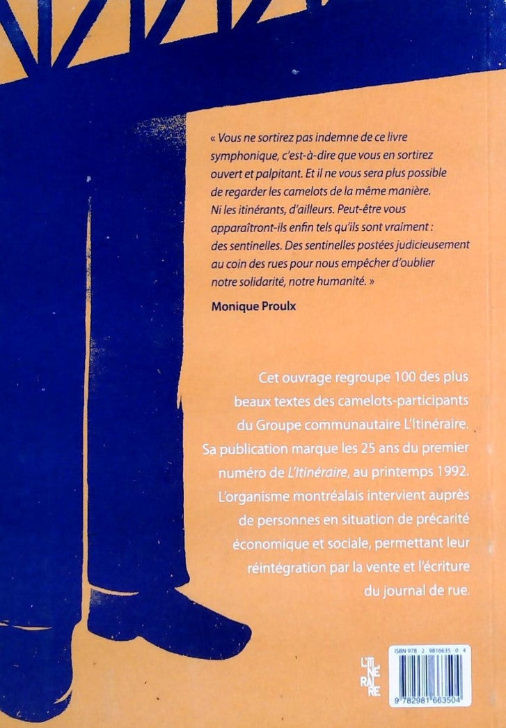 Sentinelles : 25 ans d'écriture à l'itinéraire