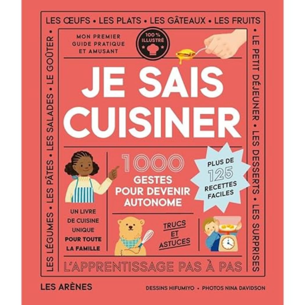 Livre Je sais cuisiner - 1000 gestes pour devenir autonome - Nina Davidson (Livre neuf)