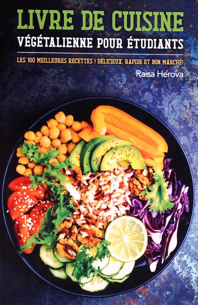 Livre Livre de cuisine végétalienne pour étudiants - Raisa Herova (Livre neuf)