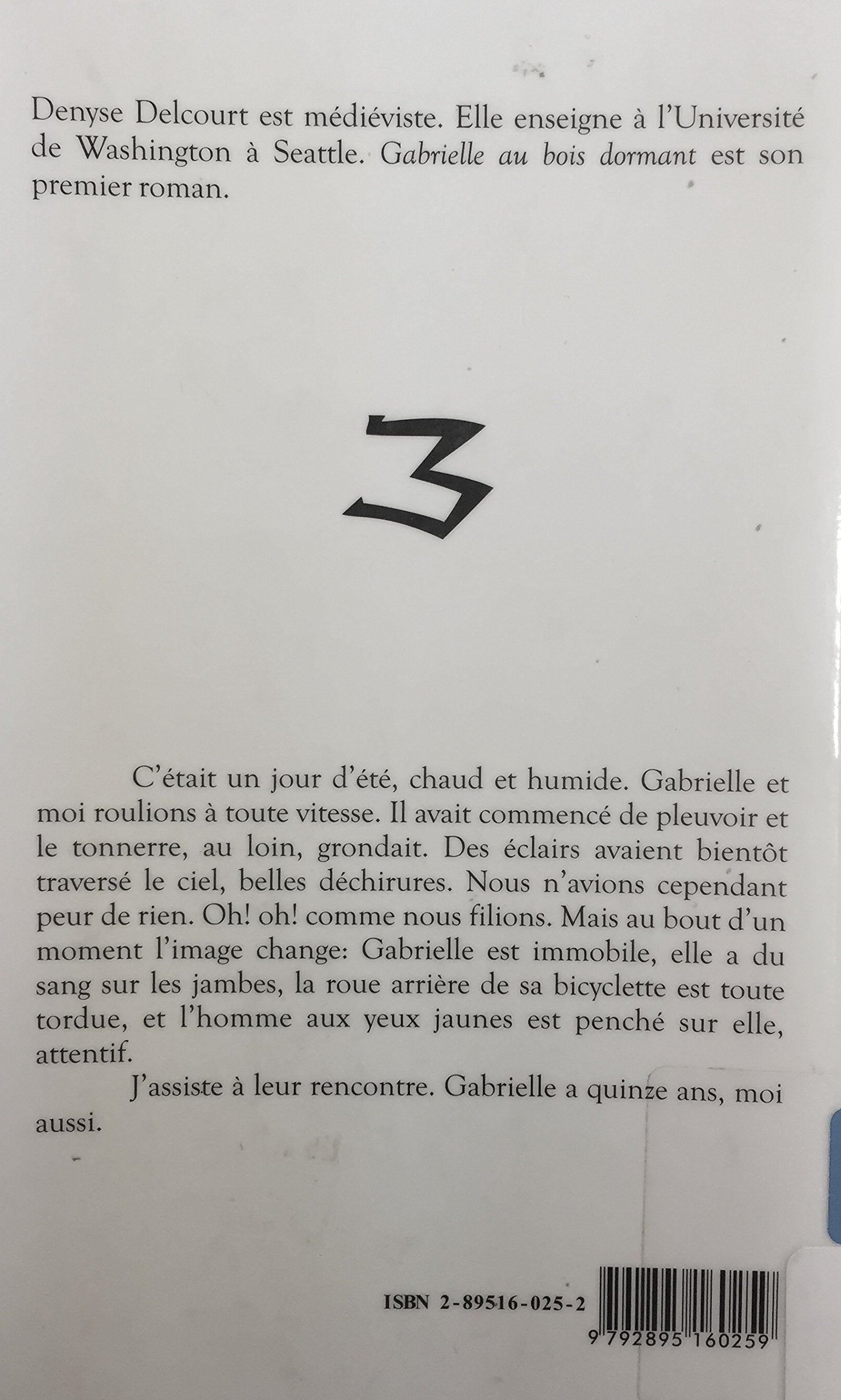 Livre Gabrielle au bois dormant - Denyse Delcourt (Livre d'occasion)