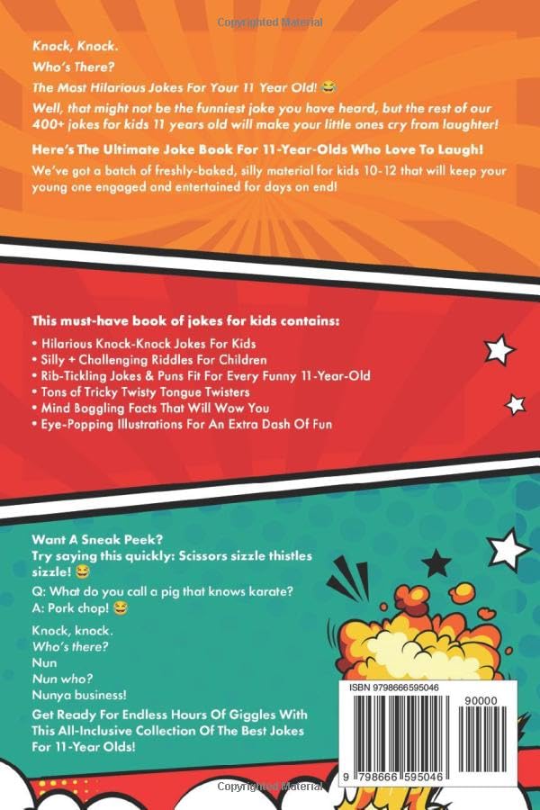 Hilarious Jokes For 11 Year Old Kids (Hayden Fox)