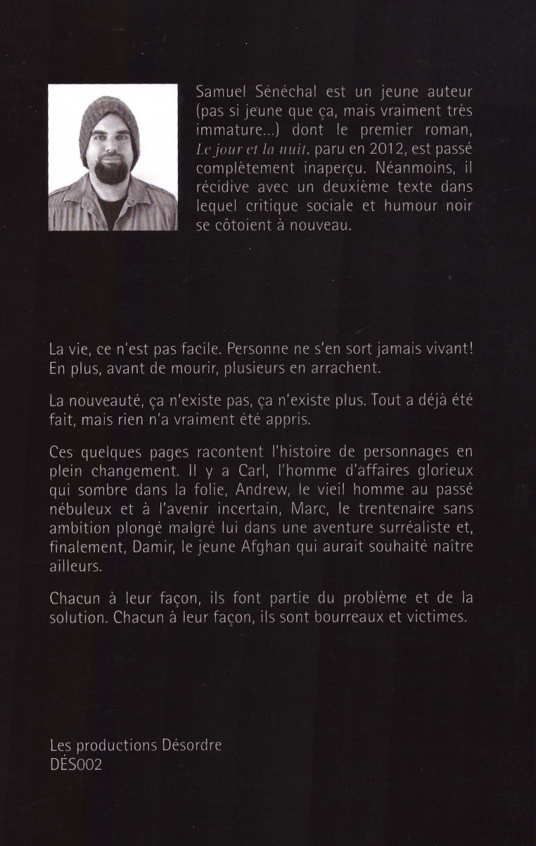 Livre Les vies nouvelles - Samuel Sénéchal (Livre neuf) - ISBN DÉS002