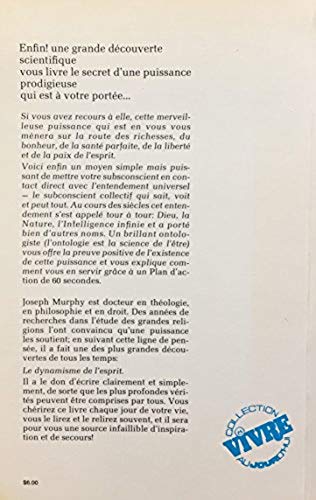 Livre Le miracle de votre esprit - Dr Joseph Murphy (Livre d'occasion) - ISBN 077600526X