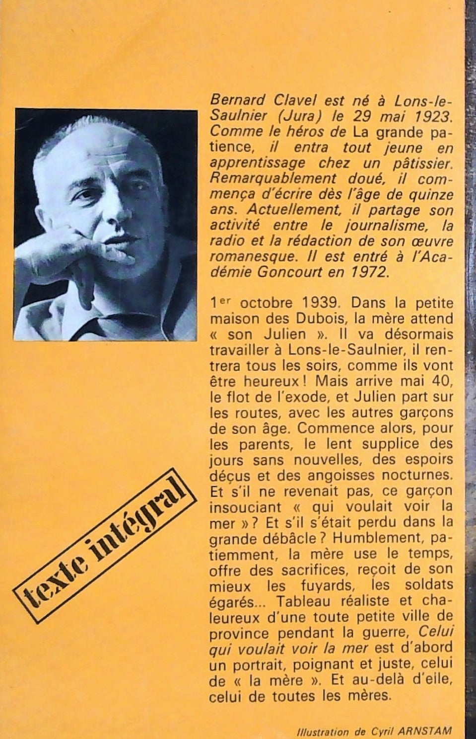 Livre Celui qui voulait voir la mer - Bernard Clavel (Livre d'occasion)