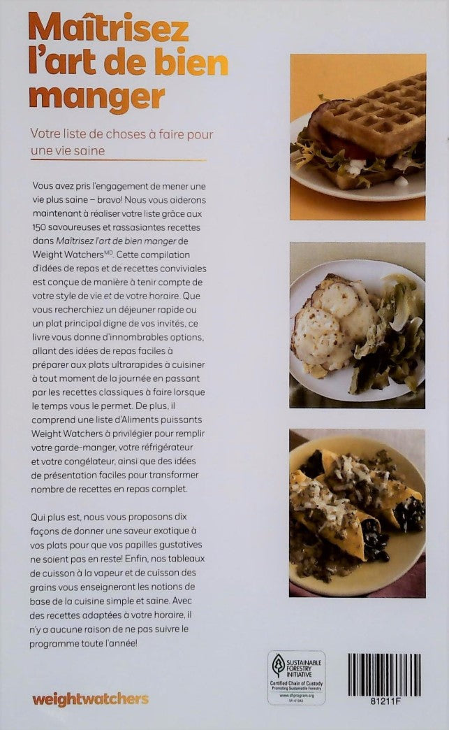 Livre Maîtrisez l'art de bien manger - Weight Watchers (Livre neuf)