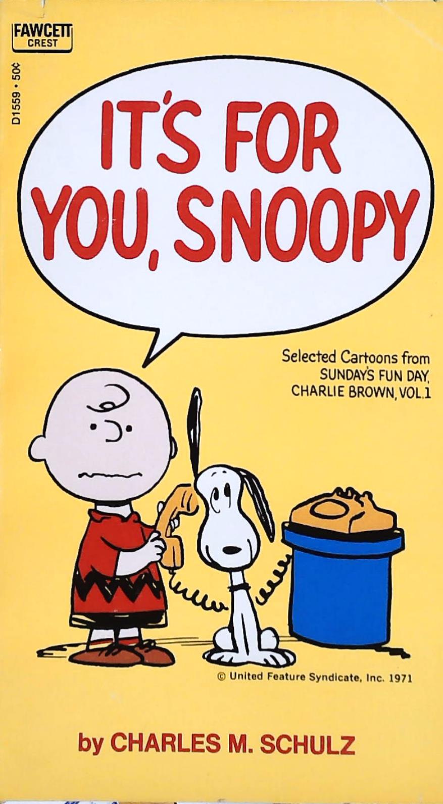 Livre It's for you, Snoopy - Charles M.Schulz (Livre d'occasion)