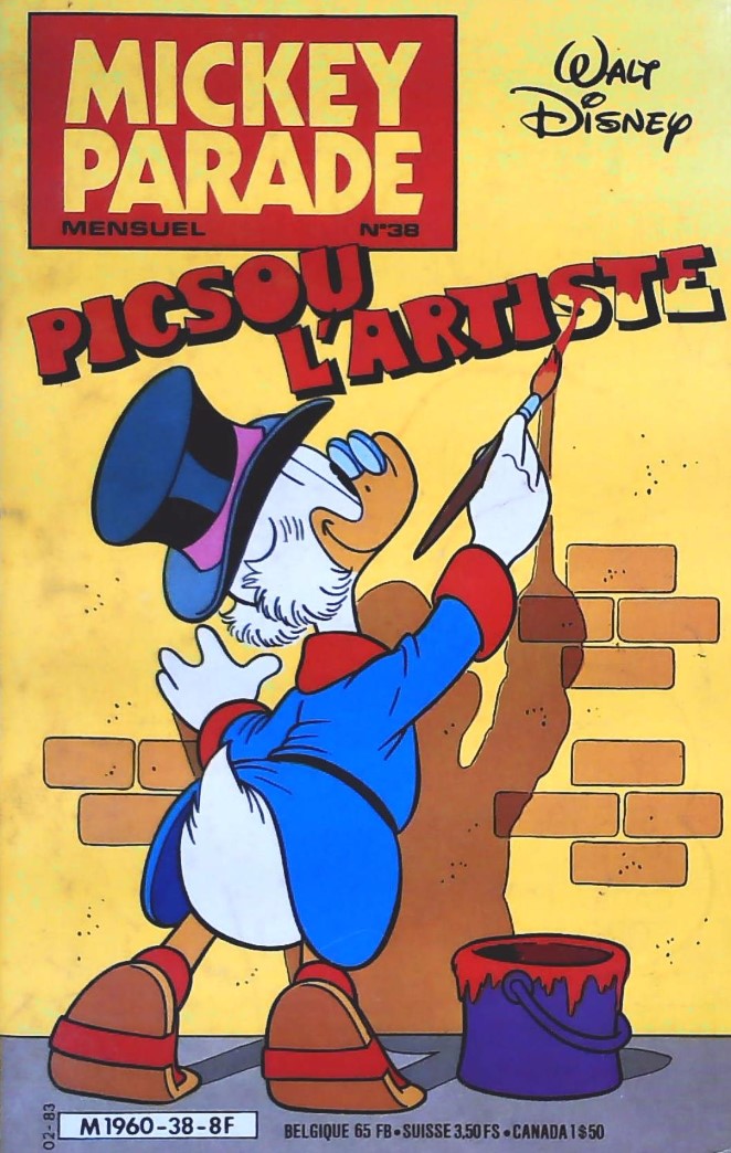 Livre Picsou l'artiste - Walt Disney (Livre d'occasion)
