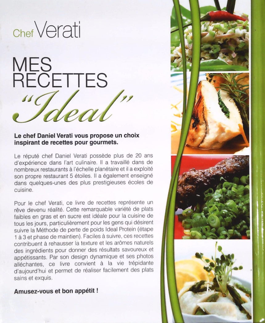 Livre Mes recettes Ideal : 250 délicieuses façons de préparer vos repas - Cehf Verati (Livre d'oc...