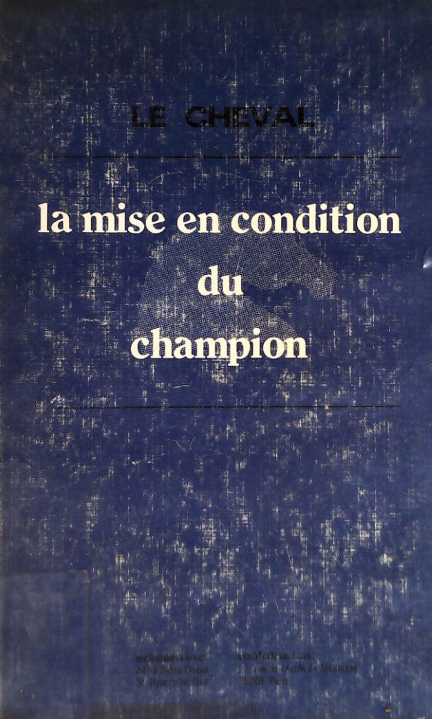 Livre La mise en condition du champion (Livre d'occasion)