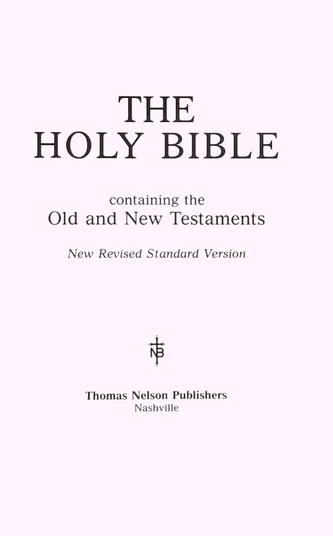 Livre Holy Bible NRSV (Livre d'occasion)