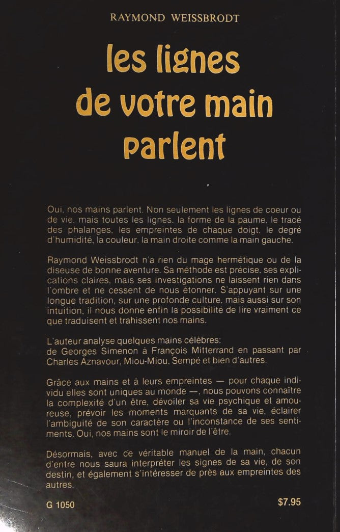 Les lignes de votre main parlent (Raymond Weissbrodt)