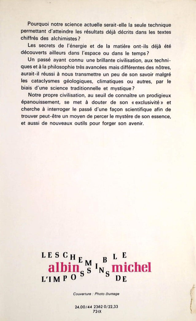 L'alchimie : Superscience extra-terrestre? (Jacques Carles)