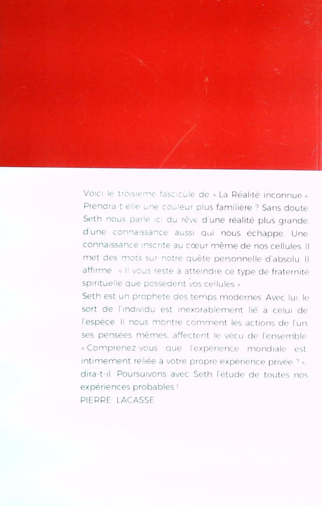 La réalité inconnue - Fascicule 3 : Une étude de la psyché : L'expérience probable (Jane Roberts)